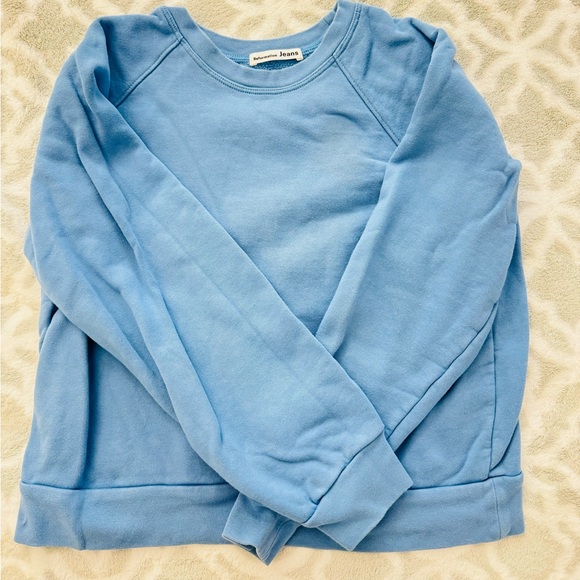 LIKE NEW🦋Reformation Jeans Blue Sweatshirt size XS - Picture 5 of 6